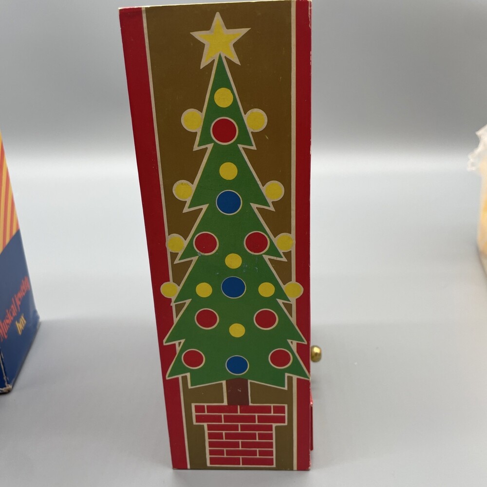 VINTAGE Otagiri DANCING SANTA & Reindeer - Jingle Bells MUSIC BOX 1979 - Picture 7 of 16